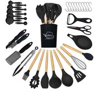 Kitchen Utensils Set, 35Pcs Silicone Cooking Utensils with Holder
