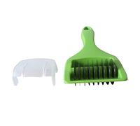 Kitchen Vegetable Chopper Green Slicer Dicer, Onion Shredder Safe Manual Vegetable Rolling Cutter Celery Herb Chopper with 9 Stainless Steel Blades