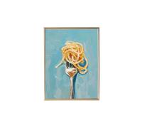 Kitchen Wall Art Trendy Retro Funny Kitchen Food Wall Art Abstract Pasta and Fork Prints Vintage Aesthetic Wall Decor Colorful Food Painting Vintage Oil Painting Style kitchen Decor，12"x16" Unframed