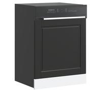 Kitchen Wall Cabinet Black 60x1.5x67cm Engineered Wood Slim Modern Storage Shelf