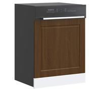 Kitchen Wall Cabinet Brown Oak Engineered Wood 60x1.5x67cm Wall-Mounted Modern