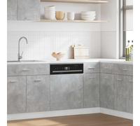 Kitchen Wall Cabinet Concrete Grey 45x3x67cm Engineered Wood Hanging Slim Store