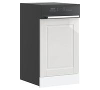 Kitchen Wall Cabinet High Gloss White 45x1.5x67cm 1 Shelf Engineered Wood 1 Door