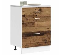 Kitchen Wall Cabinet Old Wood 50x31x40cm Engineered Wood 1 Door Hanging Durable