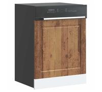 Kitchen Wall Cabinet Old Wood 60x1.5x67cm Engineered Wood Slim Shelf Modern Unit