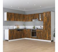 Kitchen Wall Cabinet Smoked Oak Engineered Wood 60x46x81.5cm Hanging Single Door