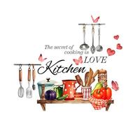 Kitchen Wall Stickers with Fun Cook Utensils A Unique Touch for Your Living Room, Kitchen, or Office