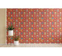 Kitchen Wallpaper Arthouse Painting Sheets Warm PVC Border Cartoon