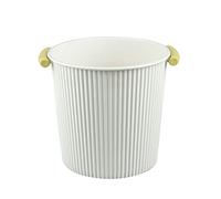 Kitchen Waste Bin 6l/9l Round Garbage Cans Classification Large Uncovered Simple Living Room Bedroom Paper Basket Storage Bucket Garbage Can(White,9L)