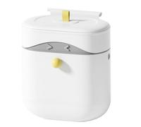 Kitchen Waste Bin for Worktop, Compost Bin with Lid for Worktop, Space-Saving, Lockable Container for Dorm, Bathroom, Bedroom, Under the Sink, 9 Litres