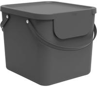 Kitchen Waste Bin, Rotho 40L Waste Separation System w/ Handle, Anthracite