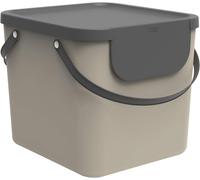 Kitchen Waste Bin, Rotho 40L Waste Separation System w/ Handle, Cappuccino