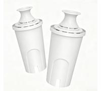Kitchen Water Purification Filter Core Compatible With Most Pitchers Using Coconut Activated Carbon To Remove Impurities And Soften Water White Color(2pcs)