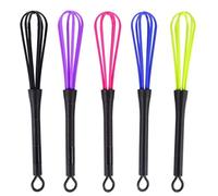 Kitchen Whisk, 5PCS Plastic Salon Hand Whisk Hair Color Dye Cream Whisk for Mixing Baking Whisking Beating Frothing Stirring