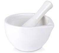 Kitchen White Porcelain Spice Mortar Grinding Spice Pestto Spice