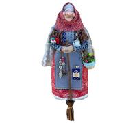 Kitchen Witch Doll, 7 Inch Handmade Witch Doll Decor, Rustic Good Luck Cooking D-o-l-l, Vintage Hanging W-itch Ornament, W-itch Figurine Decoration for Garden Kitchen Home