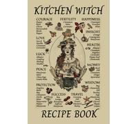 Kitchen Witch Recipe Book, Blank Pages, DIY Recipe Book, 100 pages ready for your recipes, Kitchen Witch Note book