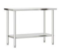 vidaXL Kitchen Work Table 110x55x85 cm Stainless Steel
