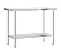 vidaXL Kitchen Work Table 110x55x85 cm Stainless Steel
