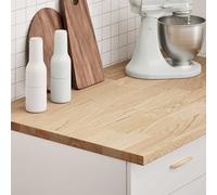 Kitchen Worktop 100x63.5x2.7 cm Solid Wood Oak Rectangular Berkfield Home Brown One Size
