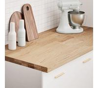 Kitchen Worktop 120x63.5x4 cm Solid Wood Oak Rectangular Berkfield Home Brown One Size