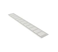 KITCHEN WORKTOP / PLINTH HEAT VENT GRILL ALUMINIUM 480 x 80 mm