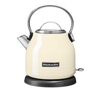 KitchenAid 1.25L Electric Kettle, Fast-Boil with Auto Shut-Off & LED Indicator, Non-Drip Spout, Water Level Markings, Removable Limescale Filter, 1500W, Almond Cream