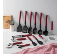 Kitchenaid 14Pc Utensil Set, Empire Red, Non-Stick With Hanging Loops Red One Size