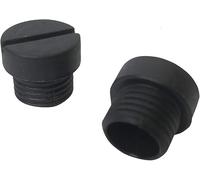Kitchenaid 2 Black Brush Holder Caps. Compatible with Kitchenaid 4.5QT and 5QT Stand Mixers. WP3184212. Genuine Factory OEM Spare Parts.