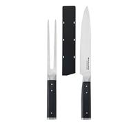 KitchenAid 2-Piece Carving Set, Includes Carving Fork and Carving Knife with Stainless Steel Blades, Ergonomic Matte Black Handles, Dishwasher Safe