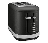 KitchenAid 2-Slice Toaster, Extra-Wide Slots for Artisan Bread & Bagels, 7 Shade Settings, Bagel, Defrost, Reheat & Little Longer Functions, Manual High-Lift Lever, All-Metal Body, Cast Iron Black