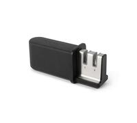 KitchenAid 2-Stage Handheld Knife Sharpener, Soft-Grip Handle, Non-Slip Base, Repairs and Sharpens Fine-Edge Blades, Black