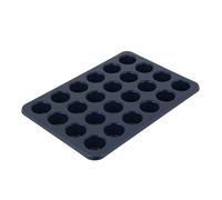 KitchenAid 24-Cup Nonstick Aluminized Steel Mini Muffin Pan, Ink Blue