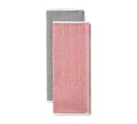 KitchenAid 2pc Tea Towel Set, 100% Cotton Kitchen Towels, Absorbent and Durable Dish Towels for Drying and Cleaning, Machine Washable, Empire Red and Charcoal Grey