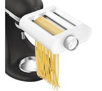 KitchenAid 3-in-1 Pasta Attachment 5KSM3PPA, Includes Pasta Roller, Spaghetti Cutter and Fettuccine Cutter, White Plastic Attachment for KitchenAid Stand Mixers