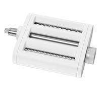 KitchenAid 5KSM3PPA 3-Piece Pasta Roller and Cutter Set, Includes Pasta Roller, Spaghetti Cutter and Fettuccine Cutter, White Plastic Attachment for KitchenAid Stand Mixers
