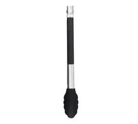 KitchenAid 32cm Silicone Tipped Side Locking Tongs Onyx Black