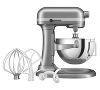 KitchenAid 375 W Heavy Duty Stand Mixer 5.2 Litre, Contour Silver, 11 Speed, Planetary Cake Mixer with Bowl Lift, Soft Start, Size: 419 x 287 x 372 mm - Includes Beater, Whisk, & Dough Hook, HW782
