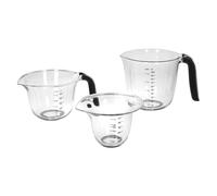 KitchenAid 3 Piece Measuring Jug Set in Black | KQG298OSOBE | Brand New