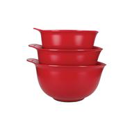 KitchenAid 3pc Nesting Mixing Bowls Set, Empire Red, Sleeved