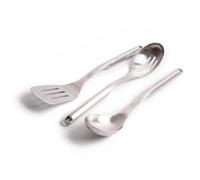 KitchenAid 3pc Premium Stainless Steel Utensil Set including Slotted Turner, Slotted Spoon & Cooking Spoon in Silver KitchenAid Silver
