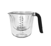 Kitchenaid 3Pc Universal Measuring Jug Set, 250Ml, 500Ml, 1L, Black In Clear Clear One Size