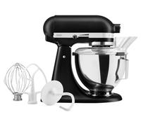 KitchenAid 4.3L Tilt-Head Stand Mixer 5KSM95PSBBM, Stainless Steel Bowl, Pouring Shield, Whisk, Beater and Dough Hook, Full Metal Construction, 10 Speeds, Professional Food Mixer,