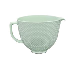 KitchenAid 4.7L Ceramic Mixing Bowl, Dew Drop Textured Glaze, Oven, Microwave & Freezer Safe, Fits 4.3L & 4.7L Tilt-Head Stand Mixers