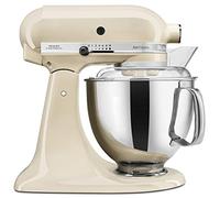 KitchenAid 4.8 Litre ARTISAN STAND MIXER 5KSM175PS with bowls and standard attachments (Almond Cream)