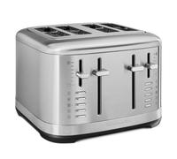 KitchenAid 4-Slice Toaster, Extra-Wide Slots for Artisan Bread & Bagels, Dual Independent Controls, 7 Shade Settings, Bagel, Defrost, Reheat & Little Longer, High-Lift Lever, Stainless Steel