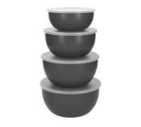 4pc Meal Prep Bowls Set with Lids - Charcoal Grey KitchenAid Grey One Size