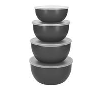 KitchenAid 4pc Meal Prep Bowls Set with Lids - Charcoal Grey