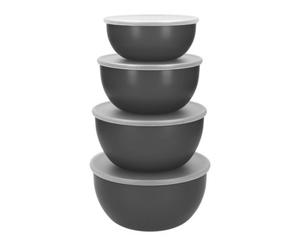 Kitchenaid 4Pc Meal Prep Bowls Set With Lids - Charcoal Grey