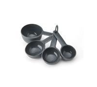 KitchenAid 4pc Measuring Cup Set - Charcoal Grey | Includes 1/4, 1/3, 1/2 and 1 cup sizes secured on a ring that keeps them organized and nested to save kitchen drawer space.
